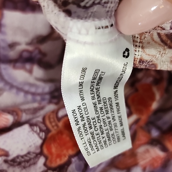 NWT Knox Rose 100% Rayon Tiered Ruffle Flowy with pockets and flutter sl… - Picture 11 of 15